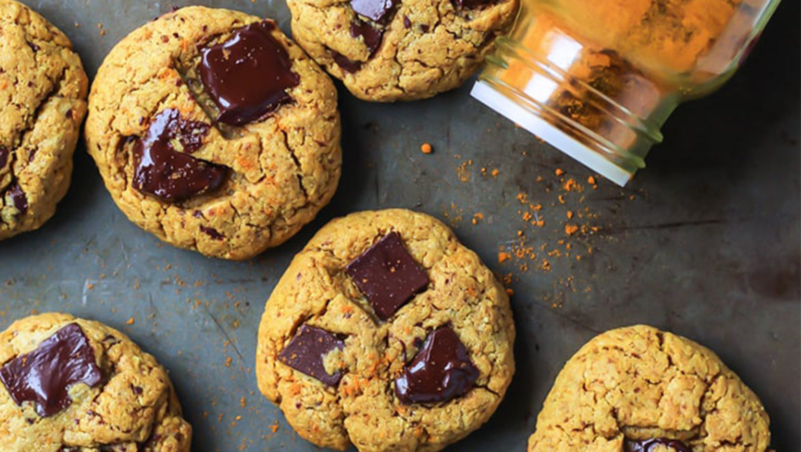 Turmeric Chocolate Chunk Cookies