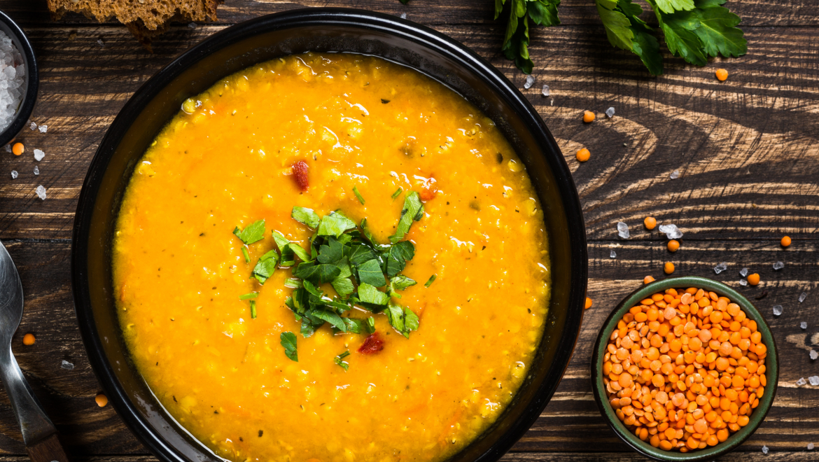 Delectable Detox Turmeric Lentil Soup