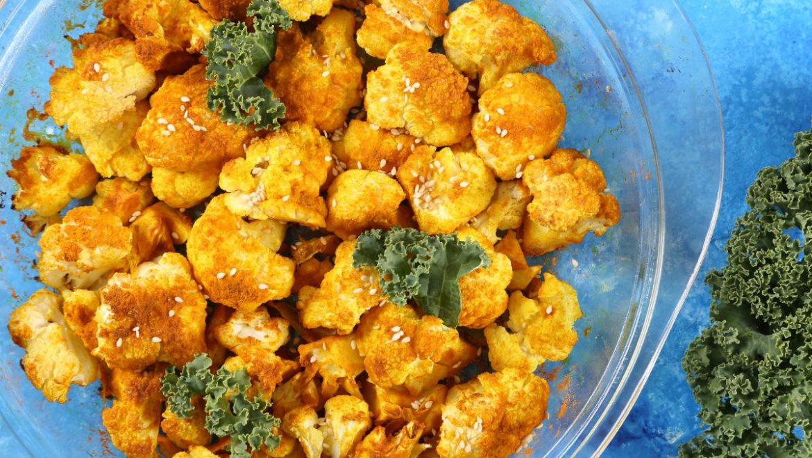 Roasted Cauliflower with Turmeric